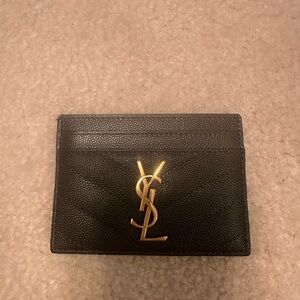 YSL Black Card Holder